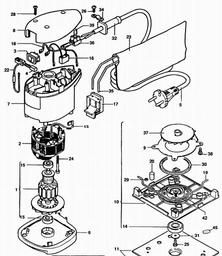 Black & Decker P6302 SANDER spare parts