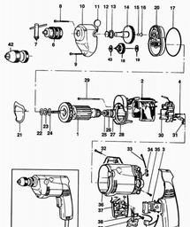 Black & Decker P1146 DRILL spare parts