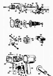 Black & Decker 1317 DRILL spare parts