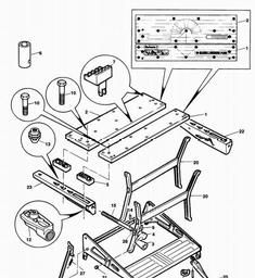 Black & Decker WM750 WORKMATE spare parts