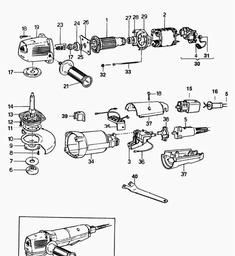 Black & Decker BD14 ANGLE GRINDER spare parts