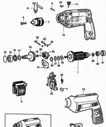 Black & Decker 2269 DRILL spare parts