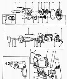 Black & Decker P1243 DRILL spare parts