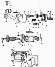 Black & Decker P1528 PAINT MIXER spare parts