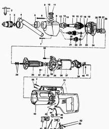 Black & Decker P1612 DRILL spare parts