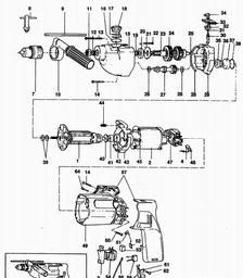 Black & Decker P2221 DRILL spare parts