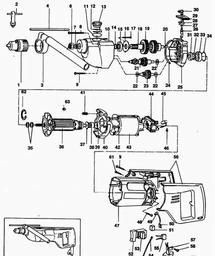 Black & Decker P2622 DRILL spare parts