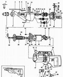 Black & Decker P2612 DRILL spare parts