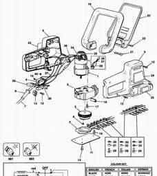 Black & Decker HT33 HEDGECLIPPER spare parts