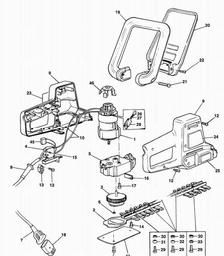 Black & Decker GT230P HEDGETRIMMER spare parts