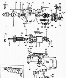 Black & Decker P2615 DRILL spare parts