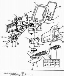 Black & Decker GT243 HEDGECLIPPER spare parts