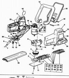 Black & Decker GT331 HEDGECLIPPER spare parts