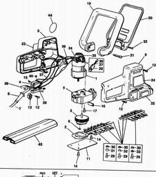 Black & Decker GT341 HEDGECLIPPER spare parts