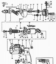 Black & Decker P2123 DRILL spare parts