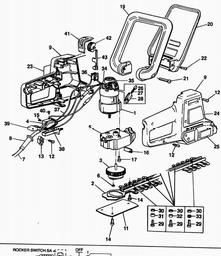 Black & Decker GTE50B HEDGECLIPPER spare parts