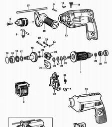 Black & Decker PL15 HAMMER DRILL spare parts