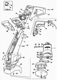 Black & Decker GL620 STRING TRIMMER spare parts