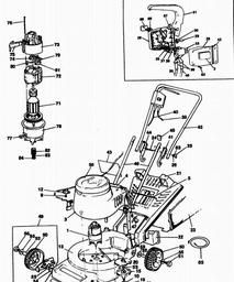 Black & Decker GR200 ROTARY MOWER spare parts