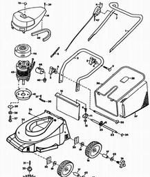 Black & Decker GR410C ROTARY MOWER spare parts