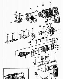 Black & Decker P2270 DRILL spare parts