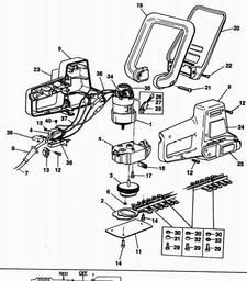 Black & Decker GT33B HEDGECLIPPER spare parts