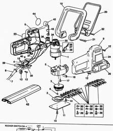 Black & Decker GT343 HEDGECLIPPER spare parts
