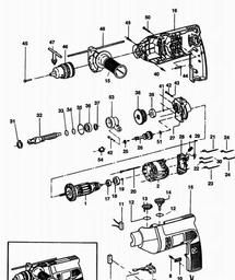 Black & Decker 2271 DRILL spare parts