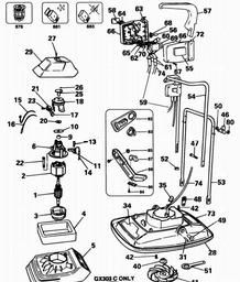 Black & Decker GX302 HOVER MOWER spare parts