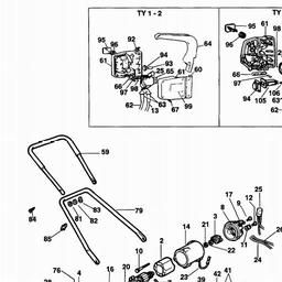 Black & Decker GD315 LAWNRAKER spare parts