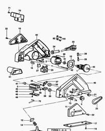 Black & Decker P7102 PLANER spare parts