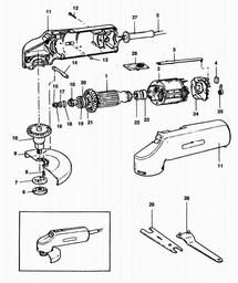Black & Decker BD5 SANDER/GRINDER spare parts