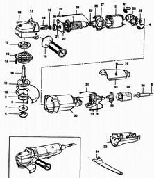 Black & Decker P5516 SANDER/GRINDER spare parts