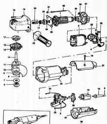 Black & Decker 5411 SANDER/GRINDER spare parts