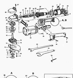 Black & Decker P5924 ANGLE GRINDER spare parts