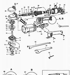 Black & Decker P5923 ANGLE GRINDER spare parts