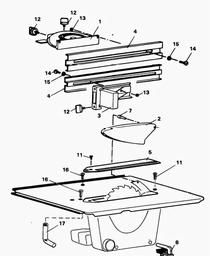 Black & Decker A5640 SAW TABLE spare parts