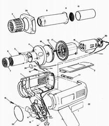 Black & Decker P8701K HEATGUN spare parts