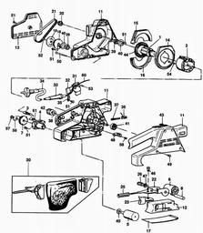 Black & Decker BD83 BELT SANDER spare parts