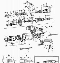 Black & Decker P7701 STRAIGHT GRINDER spare parts