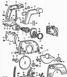 Black & Decker BD855C CIRC. SAW spare parts