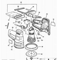 Black & Decker BD190 RANDOM ORBIT SANDER spare parts