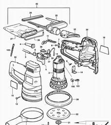 Black & Decker BD190S RANDOM ORBIT SANDER spare parts