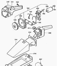 Black & Decker H110 DUSTBUSTER spare parts