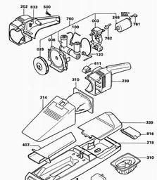 Black & Decker HC120 DUSTBUSTER spare parts