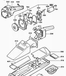 Black & Decker HC150 DUSTBUSTER spare parts
