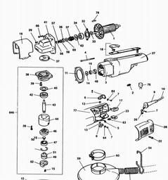 Black & Decker P6317 RANDOM ORBIT SANDER spare parts