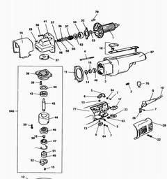 Black & Decker P6307 RANDOM ORBIT SANDER spare parts