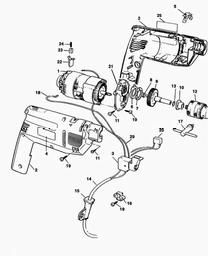 Black & Decker D143V HAMMER DRILL spare parts