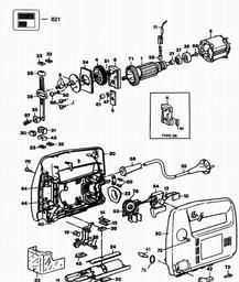 Black & Decker SR210PE JIGSAW spare parts